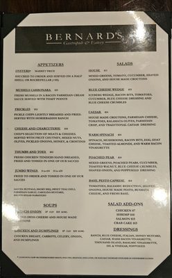 Menu photo 8 Bernard's Roanoke, VA