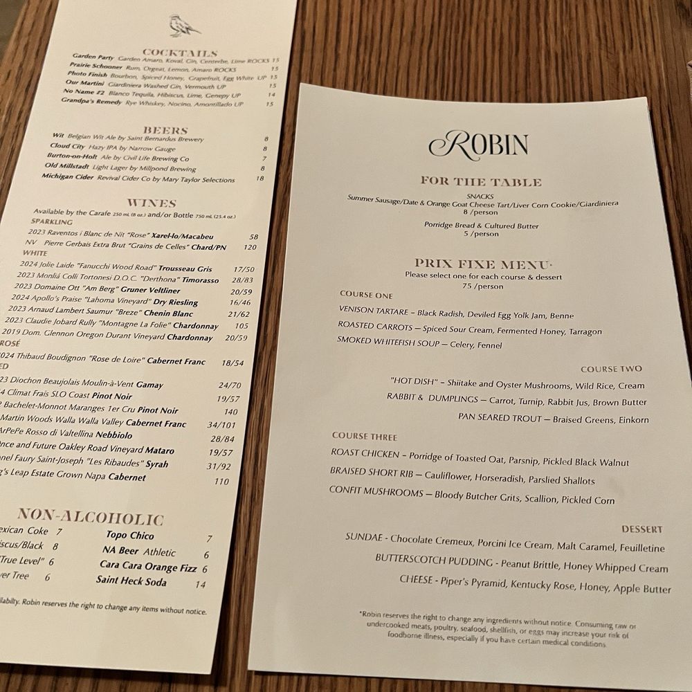 Robin Restaurant - New American Near Me - St. Louis, Missouri