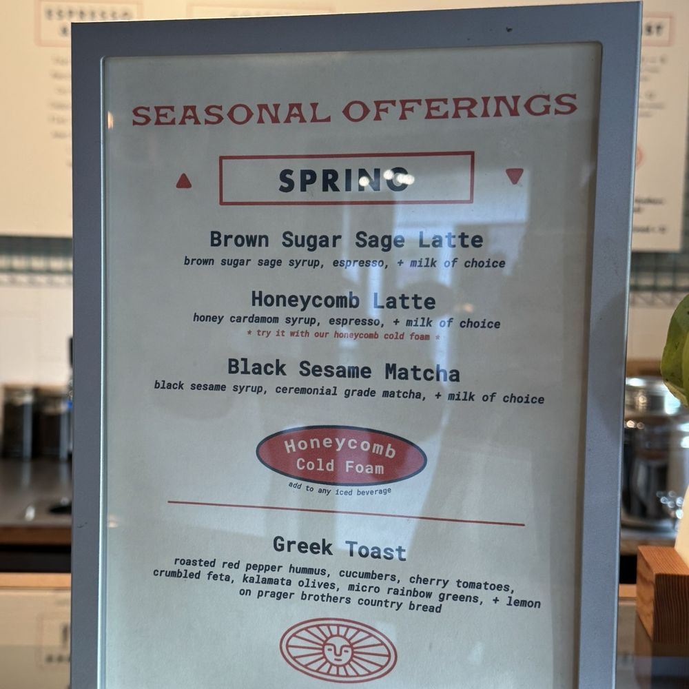 Revolution Roasters - Spring seasonal menu - Coffee Roasteries Near Me - Carlsbad, California