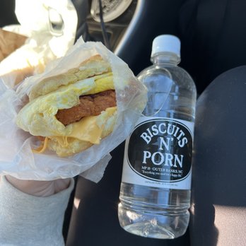 Biscuits N' Porn - Spicy chicken, egg, and cheese biscuit - Gas Stations Near Me - Nags Head, North Carolina Biscuits N' Porn - Spicy chicken, egg, and cheese biscuit - Gas Stations Near Me - Nags Head, North Carolina
