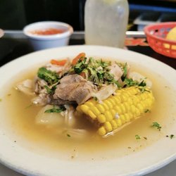 5 Burro Cafe - Homemade chicken soup- Sopa de Pollo