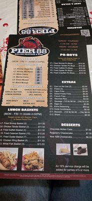 Menu photo 1 Pier 88 Boiling Seafood &Bar Temecula, CA