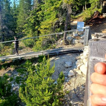 Sea To Sky Gondola - Other side of the suspension bridge - Hiking Near Me - Squamish, British Columbia Sea To Sky Gondola - Other side of the suspension bridge - Hiking Near Me - Squamish, British Columbia