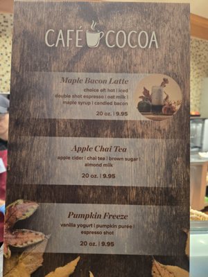 Menu photo 4 Caffe Cocoa Temecula, CA