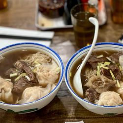 Wonton Guy - Egg noodle soup with beef brisket and shrimp wontons