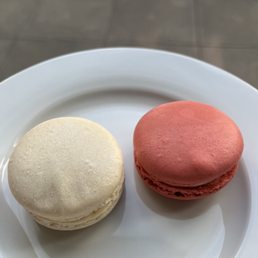Mother of Pearl (left) and Raspberry Chardonnay (right)