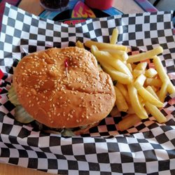 Seeded Bun with my charbroiled burger always welcome. Thanks Burger-Board!