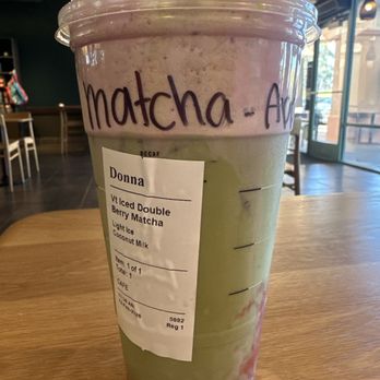 Starbucks - iced double berry matcha - Coffee & Tea Near Me - Hercules, California Starbucks - iced double berry matcha - Coffee & Tea Near Me - Hercules, California