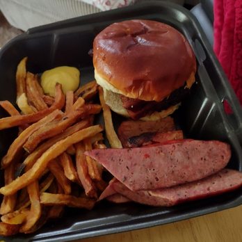 Mission BBQ - The Smoked Sausage is always tasty.The Brisket is so good and juicy, you do not need any cheese or sauce on the sandwich. - Barbeque Near Me - Boardman, Ohio
