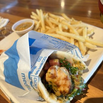 Luna Grill Sherman Oaks - chicken pita with chipotle sauce & fries - Mediterranean Near Me - Sherman Oaks, California Luna Grill Sherman Oaks - chicken pita with chipotle sauce & fries - Mediterranean Near Me - Sherman Oaks, California