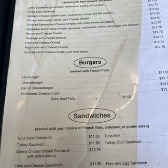 Joe's Coffee Shop - menu - Breakfast & Brunch Near Me - San Francisco, California Joe's Coffee Shop - menu - Breakfast & Brunch Near Me - San Francisco, California