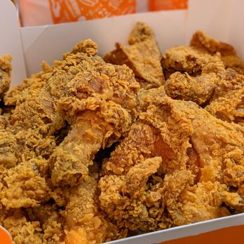 Popeyes Louisiana Kitchen - 12-piece family meal. Mixed, spicy. Includes 6 biscuits and 2 large sides. $32.39. - Fast Food Near Me - Durham, North Carolina