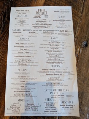 Menu photo 7 Fish District Solana Beach, CA