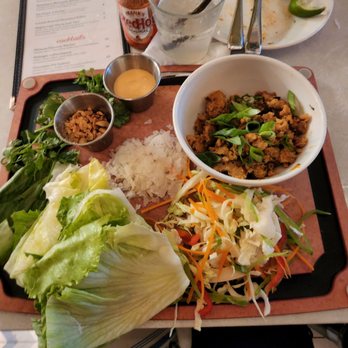 Iron Works - Lettuce cups with ground turkey - American Near Me - Warwick, Rhode Island Iron Works - Lettuce cups with ground turkey - American Near Me - Warwick, Rhode Island