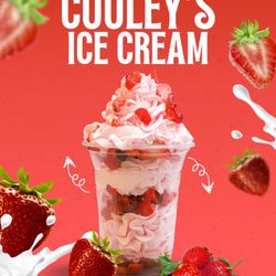 Cooley’s Ice Cream - Soft serve strawberry
