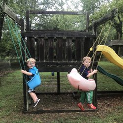 Jonesburg Gardens RV Campground - Play area a bit old but strong enough
