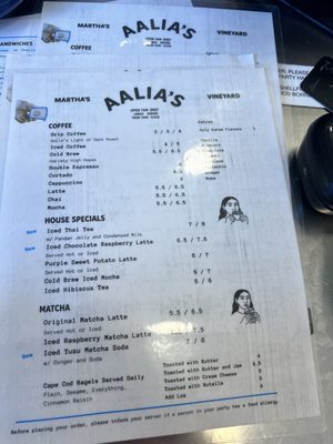 Menu photo 2 Aalia’s Coffee Oak Bluffs, MA Menu photo 2 Aalia’s Coffee Oak Bluffs, MA
