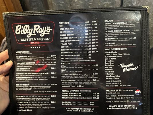Menu photo 4 Billy Ray's Catfish & BBQ - Broken Arrow Broken Arrow, OK