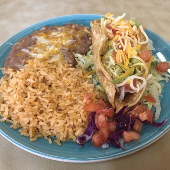 Las Brisas Mexican Cuisine - 1-item combo with Chicken Crispy Taco plus rice and beans - Mexican Near Me - Vista, California Las Brisas Mexican Cuisine - 1-item combo with Chicken Crispy Taco plus rice and beans - Mexican Near Me - Vista, California