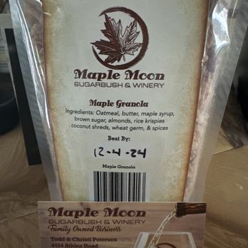 Maple Moon Sugarbush and Winery - Maple Moon granola! - Specialty Food Near Me - Petoskey, Michigan