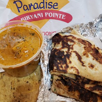 Paradise Biryani Pointe - Paneer tikka masala & garlic naan (takeout). - Indian Near Me - Artesia, California