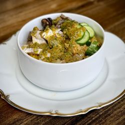 The Vault - Hummus Rice bowl add Chicken
