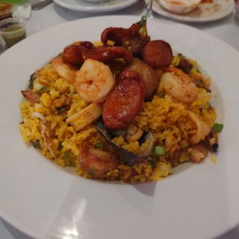 Millbrook Continental - Paella Espanola - full of seafood. Delicious - Spanish Near Me - Millbrook, New York