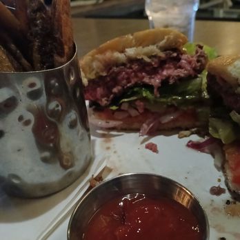 Foxhole Culinary Tavern - House burger and fries - New American Near Me - Austin, Texas Foxhole Culinary Tavern - House burger and fries - New American Near Me - Austin, Texas