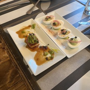 Under the Moon Cafe - Tuna tofu and deviled eggs - Tapas/Small Plates Near Me - Lambertville, New Jersey Under the Moon Cafe - Tuna tofu and deviled eggs - Tapas/Small Plates Near Me - Lambertville, New Jersey