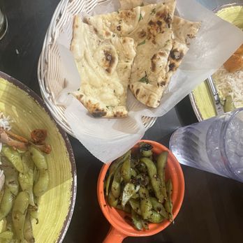 Cilantro Indian Cuisine - Garlic naan and spicy edamame - Indian Near Me - Winter Garden, Florida