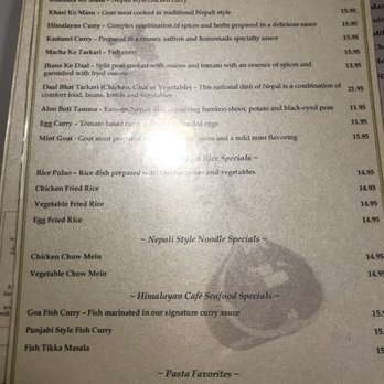 Himalayan Cafe - Menu - Indian Near Me - Renton, Washington