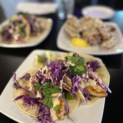 The Alibi Bar & Cafe - Halibut tacos