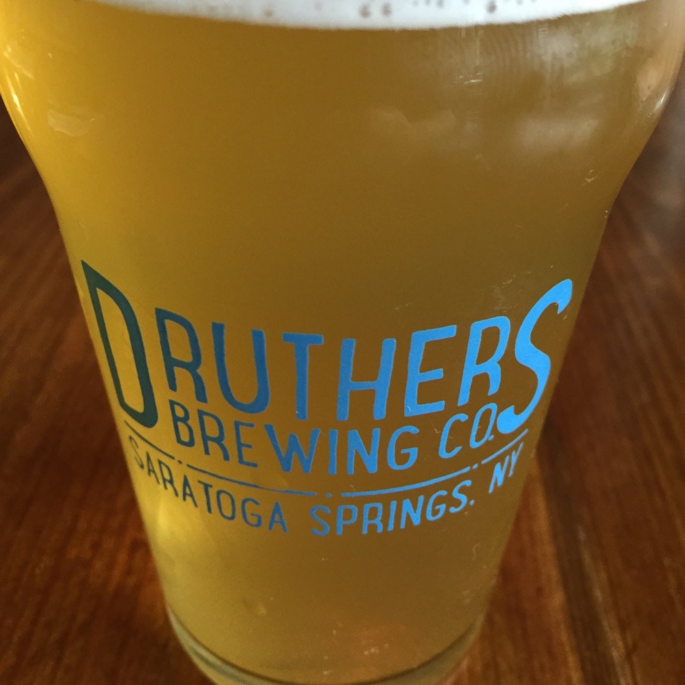 Druthers Brewing Company - Guess they haven't made up new glasses yet. I'll definitely want an "Albany, NY" glass, though! - Burgers Near Me - Albany, New York