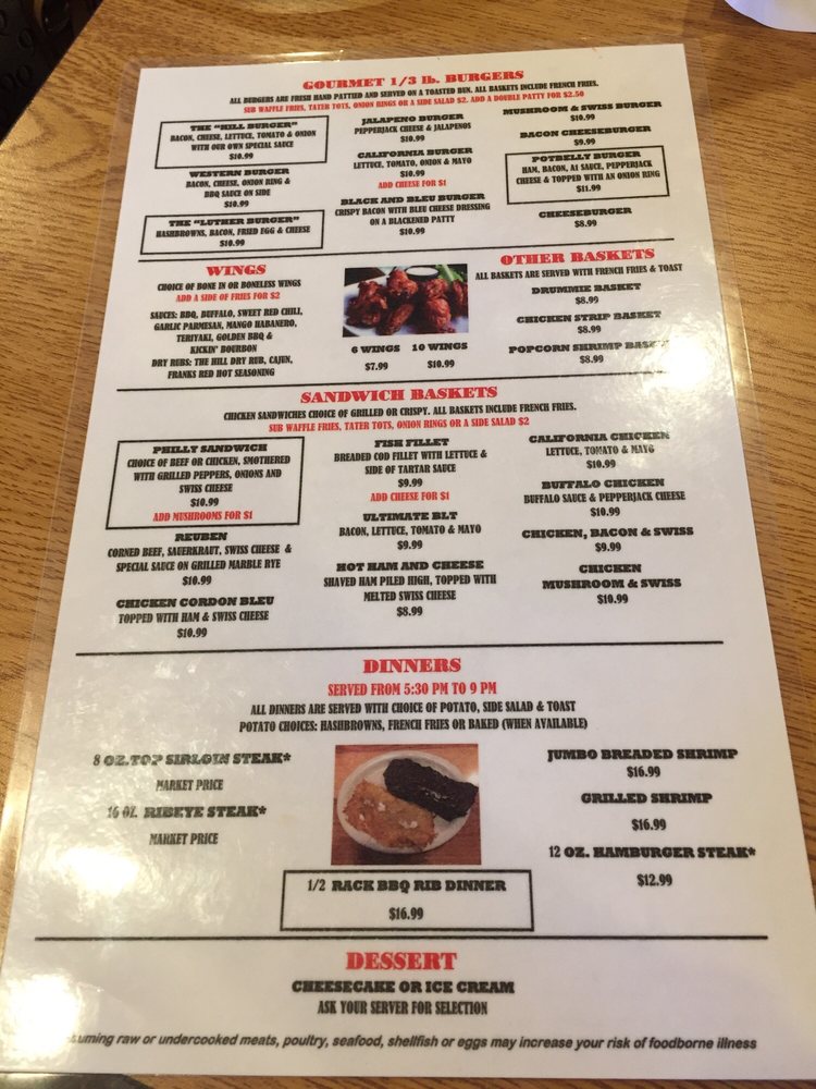 THE HILL BAR & GRILL Updated September 2024 315 State St E, Glyndon, Minnesota American