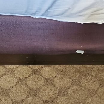 Circus Circus - White stains on bed frame cover. Very nice touch! - Hotels Near Me - Las Vegas, Nevada