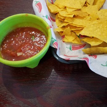 Tacos and Brews - plenty of tasty chips and a salsa bowl wide enough to dip into. - Mexican Near Me - Greenwood, Indiana