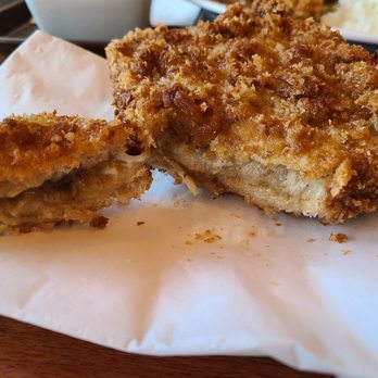 Jugem - A look inside the curry pan fry, curry, and some cheese oozing out. - Japanese Curry Near Me - Honolulu, Hawaii Jugem - A look inside the curry pan fry, curry, and some cheese oozing out. - Japanese Curry Near Me - Honolulu, Hawaii