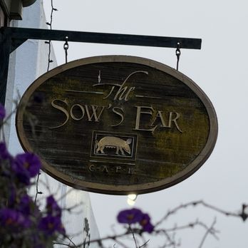 The Sow's Ear - Outside restaurant sign - Cafes Near Me - Cambria, California
