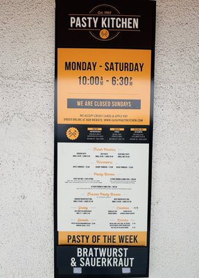 Menu photo 2 Pasty Kitchen Los Alamitos, CA Menu photo 2 Pasty Kitchen Los Alamitos, CA
