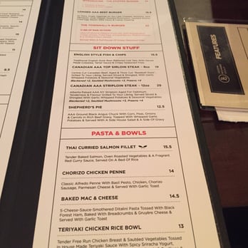 Oak & Thorne - Regular menu - Gastropubs Near Me - Langley, British Columbia