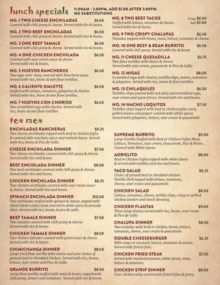 Menu photo 5 La Roca Marietta, OK