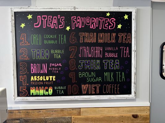 Menu photo 1 J Tea Tega Cay Fort Mill, SC
