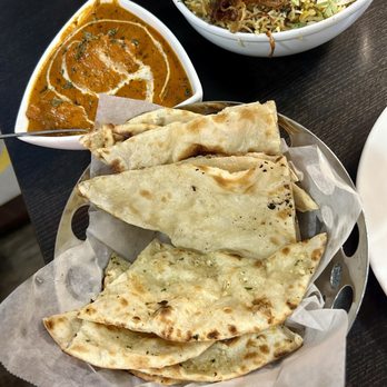 Amber India - Milpitas - Naan with Butter Chicken - Indian Near Me - Milpitas, California