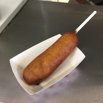 Jane's Corndogs - This is the one she made new for me but look at the color, the oil she made this from must be really old. Disgusting!! - Food Stands Near Me - Newport Beach, California Jane's Corndogs - This is the one she made new for me but look at the color, the oil she made this from must be really old. Disgusting!! - Food Stands Near Me - Newport Beach, California