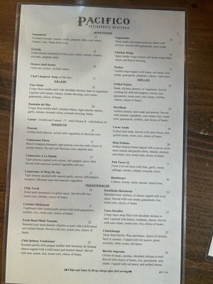 Menu photo 8 Pacifico Restaurante Mexicano Calistoga, CA Menu photo 8 Pacifico Restaurante Mexicano Calistoga, CA