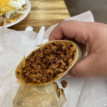 Mi Pueblo - Chorizo Burrito Plain. Definitely could tell it was their own recipe. Amazing! - Mexican Near Me - Menifee, California