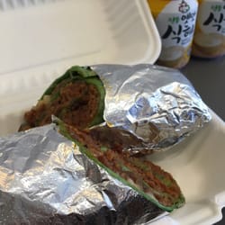 Bopshop - Bulgogi Kimchi Fried Rice Wrap $8