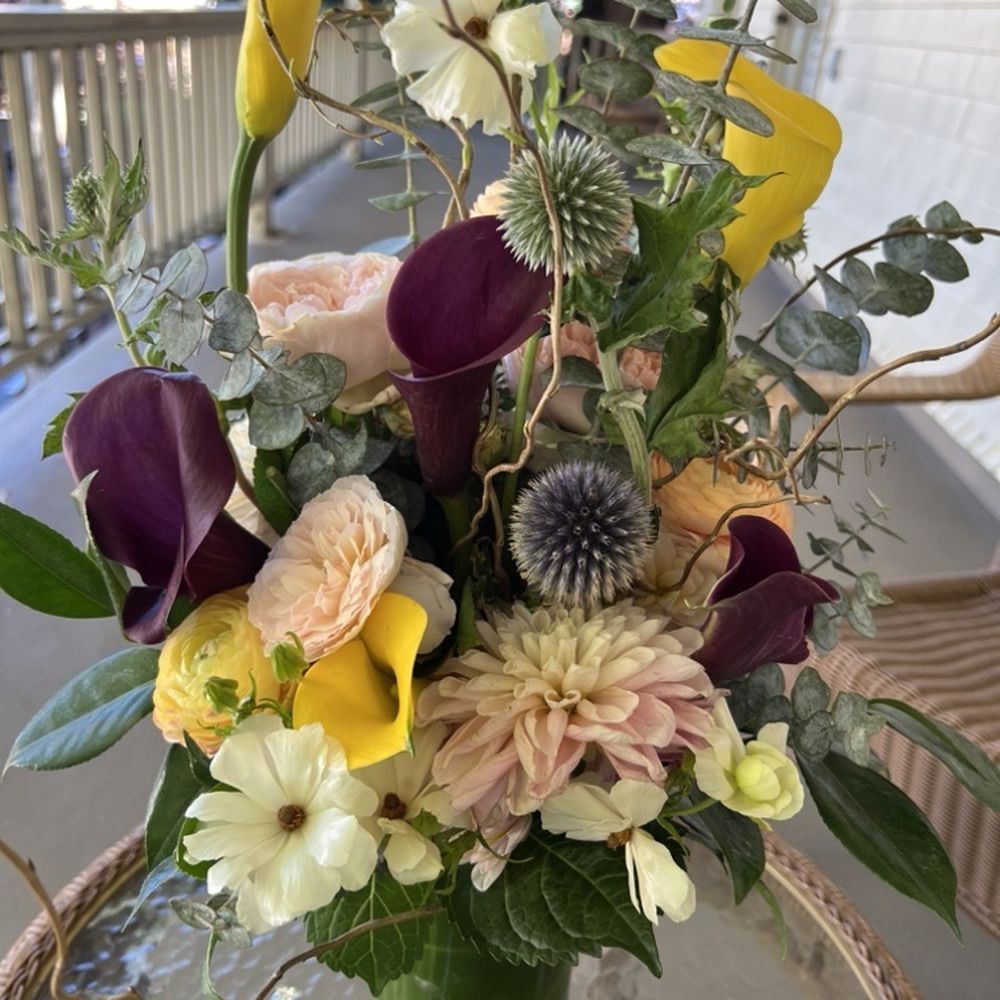 Ladybug Flowers - Centerpieces for our rehearsal dinner in Sausalito designed by Seray Diep. - Florists Near Me - Sausalito, California Ladybug Flowers - Centerpieces for our rehearsal dinner in Sausalito designed by Seray Diep. - Florists Near Me - Sausalito, California