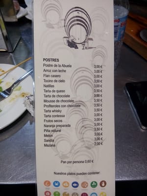 Menu photo 1 Los Toneles Murcia, MU Menu photo 1 Los Toneles Murcia, MU