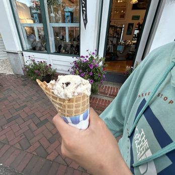 The Nut House - Burnt Butter Brown Sugar Brownie Ice cream.  Delicious! - Desserts Near Me - Provincetown, Massachusetts